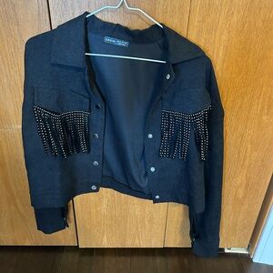 SHEIN fringe jacket